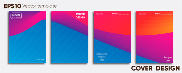 Creative colored cover. Cover design.