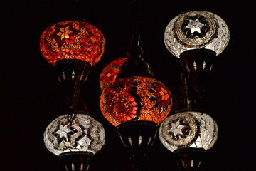 Iluminated mosaic lamp