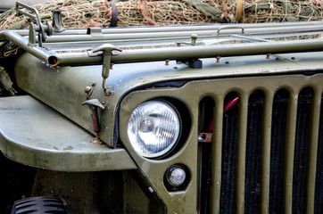 Old military car.