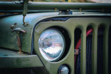 Old military car.