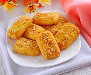 Cookies (square), Salty, Crunchy & delicious cookies and Crackers for tea time delight