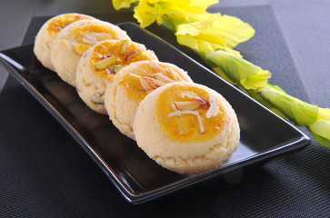 Nan Khatai, Crunchy & delicious shortbread cookies.