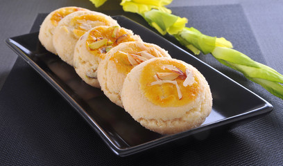 Nan Khatai, Crunchy & delicious shortbread cookies.