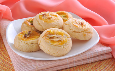Nan Khatai, Crunchy & delicious shortbread cookies.