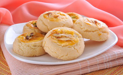 Nan Khatai, Crunchy & delicious shortbread cookies.