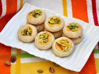 Nan Khatai, Crunchy & delicious shortbread cookies.
