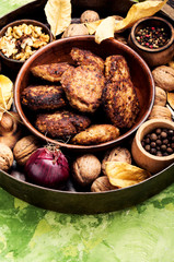 Vegetarian cutlet from walnut