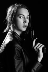 girl with gun