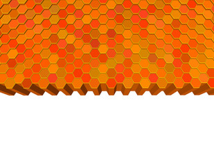 Abstract hexagonal background. Vector colorful illustration. Futuristic style.