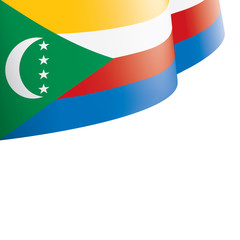 Comoros flag, vector illustration on a white background