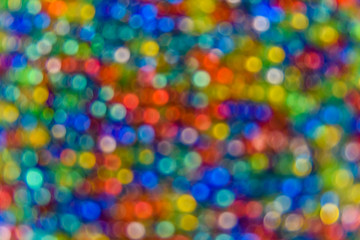 Fototapeta na wymiar Blurred and abstract multicolored pattern. Bokeh background