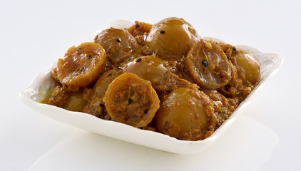 Lemon Achar, A condiment from South Asian and North African cuisine.