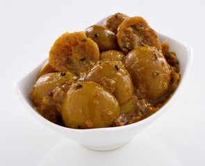 Lemon Achar, A condiment from South Asian and North African cuisine.