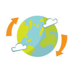 Earth planet environment illustration