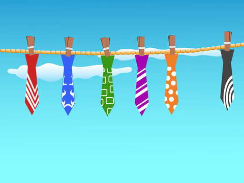 Ties Hanging In The Sky