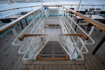 Stairs to lower Deck