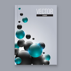 Abstract flyer design background. Brochure template.