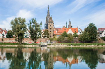 Panorama view of Ulm, Germany