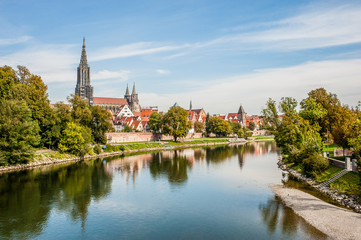 Panorama view of Ulm, Germany