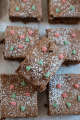 Weihnachtliche Brownies 