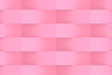 Pink Geometric Abstract Background. 3D Render Background