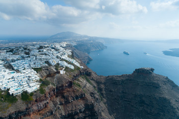 Fototapeta na wymiar Imerovigli village on the island of Santorini
