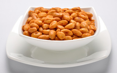 Spicy Peanuts prepared with red chilli powder, heat & salt  gives you extra heat and energy to your body