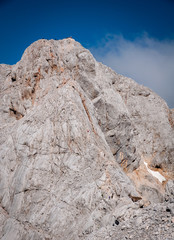 Triglav peak and the ibex