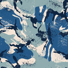 grunge abstracte camouflage mimetische vector naadloze patroon