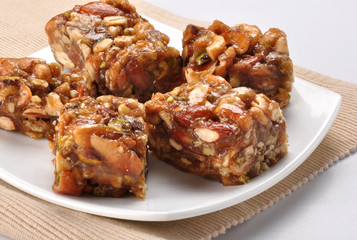 Mix Dry Fruit Halwa, Delicious sweet similar to nougat