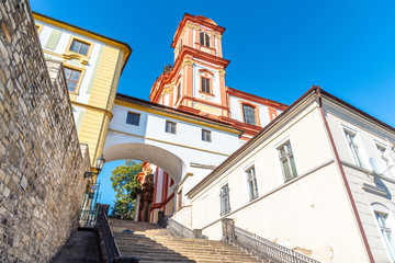 Fototapeta na wymiar Church of the Annunciation of the Virgin Mary in Litomerice, Czech Republic.