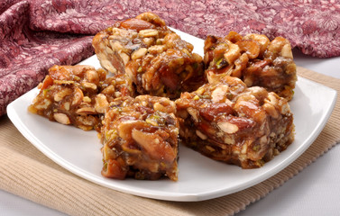 Mix Dry Fruit Halwa, Delicious sweet similar to nougat