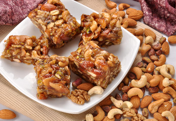 Mix Dry Fruit Halwa, Delicious sweet similar to nougat