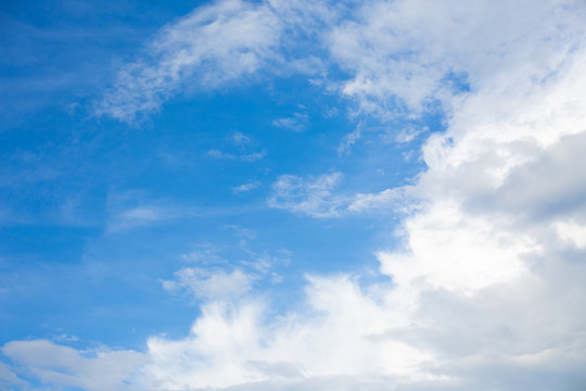 Beautiful blue sky with cloud nature abstack background