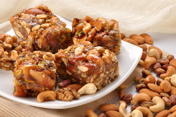 Mix Dry Fruit Halwa, Delicious sweet similar to nougat