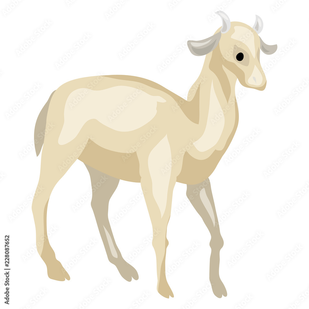 Canvas Prints goat icon. cartoon of goat vector icon for web design isolated on white background