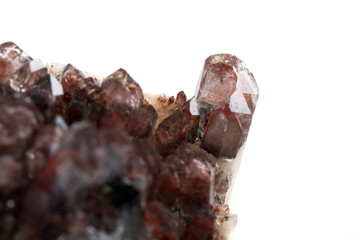 Red quartz, the Beautiful mineral specimen quartz crystal