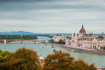 Fototapeta na wymiar An Autumn Budapest View