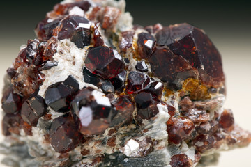 Red quartz, the Beautiful mineral specimen quartz crystal