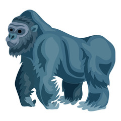 Gorilla icon. Cartoon of gorilla vector icon for web design isolated on white background
