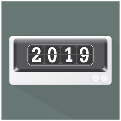 new year 2019 icon - 228089018