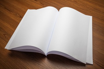 Notebook with White Pages