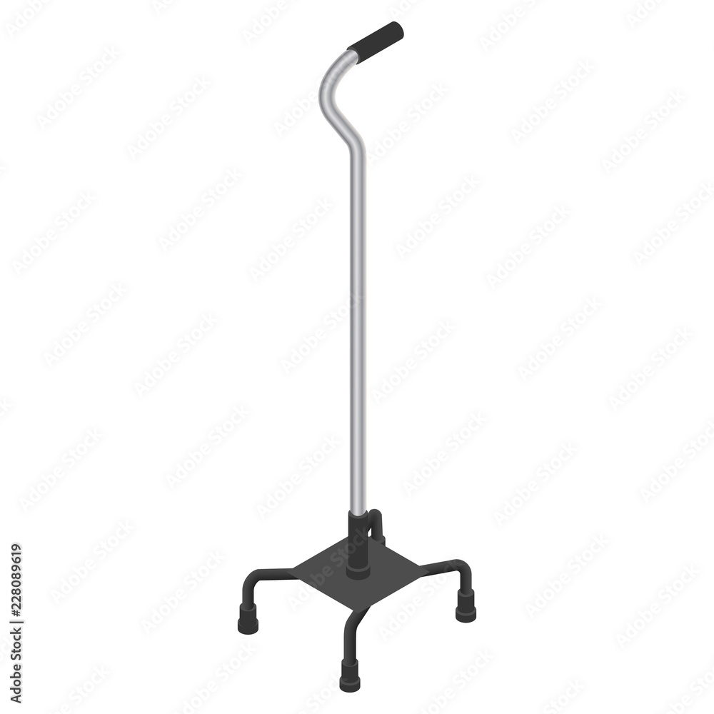 Poster walking stick icon set. isometric set of walking stick vector icons for web design isolated on white
