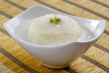 Rasmalai, delicious cottage cheese patty in sweet and thick milk syrup