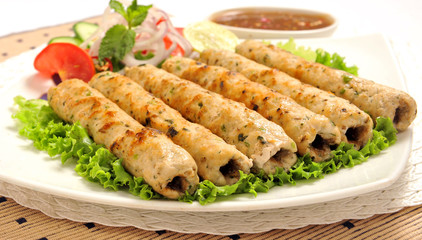 Chicken Seekh Kabab, Chicken Reshmi Kebab