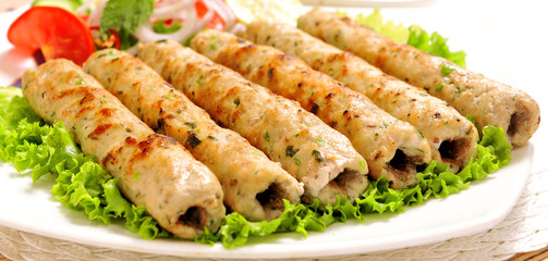 Chicken Seekh Kabab, Chicken Reshmi Kebab