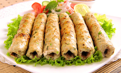 Chicken Seekh Kabab, Chicken Reshmi Kebab