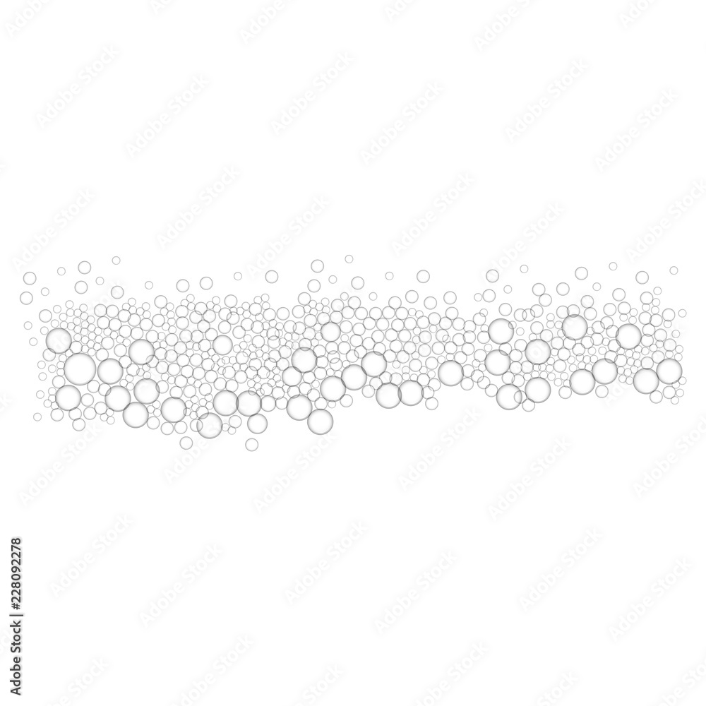 Poster soap foam bubble icon. realistic illustration of soap foam bubble vector icon for web design