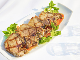 Grilled Veal Tongues