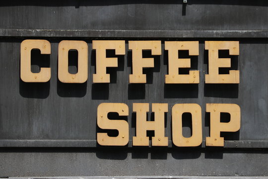 Vintage Coffee Shop Sign